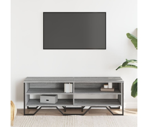 Mueble de TV madera de ingeniería gris sonoma 122x34x41 cm