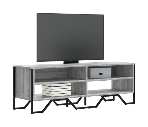 Mueble de TV madera de ingeniería gris sonoma 122x34x41 cm