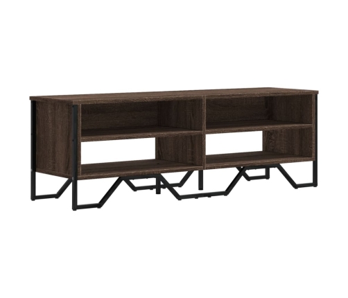 Mueble de TV madera de ingeniería marrón roble 122x34x41 cm