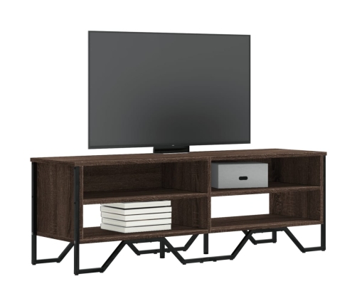 Mueble de TV madera de ingeniería marrón roble 122x34x41 cm