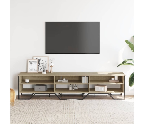 Mueble de TV madera de ingeniería roble Sonoma 180x34x41 cm