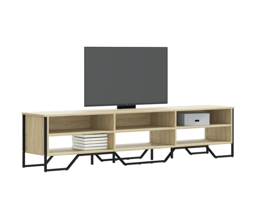 Mueble de TV madera de ingeniería roble Sonoma 180x34x41 cm