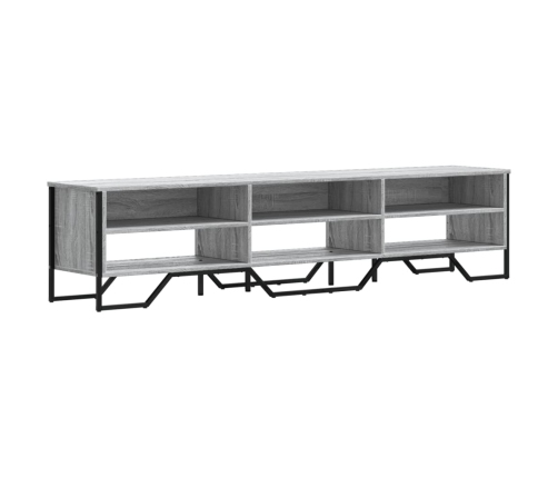 Mueble de TV madera de ingeniería gris Sonoma 180x34x41 cm