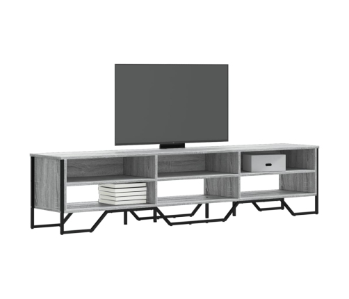 Mueble de TV madera de ingeniería gris Sonoma 180x34x41 cm