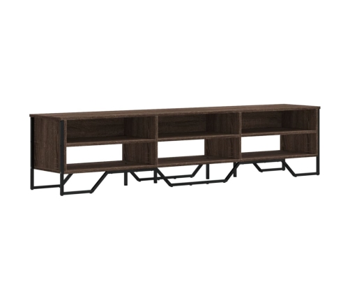 vidaXL Mueble de TV madera de ingeniería roble marrón 180x34x41 cm