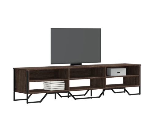 vidaXL Mueble de TV madera de ingeniería roble marrón 180x34x41 cm