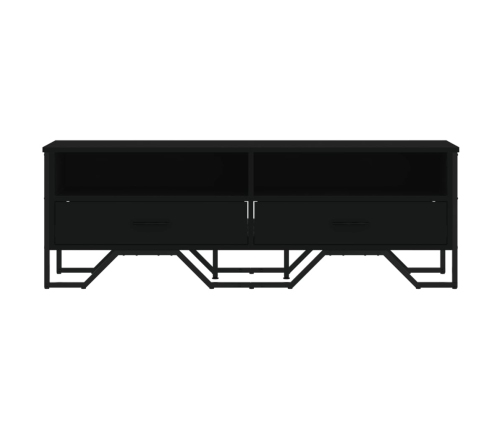 Mueble de TV madera de ingeniería negro 122x34x41 cm