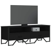 Mueble de TV madera de ingeniería negro 122x34x41 cm