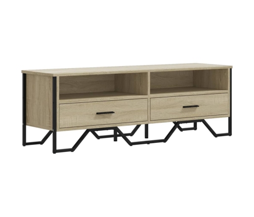 Mueble de TV madera de ingeniería roble Sonoma 122x34x41 cm