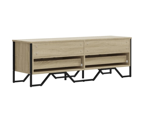 Mueble de TV madera de ingeniería roble Sonoma 122x34x41 cm