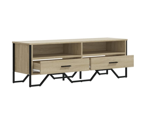 Mueble de TV madera de ingeniería roble Sonoma 122x34x41 cm