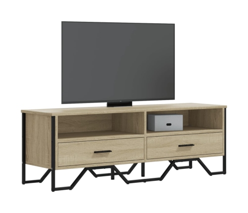 Mueble de TV madera de ingeniería roble Sonoma 122x34x41 cm