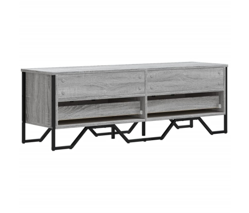 Mueble de TV madera de ingeniería gris sonoma 122x34x41 cm