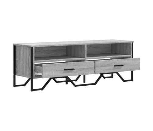 Mueble de TV madera de ingeniería gris sonoma 122x34x41 cm