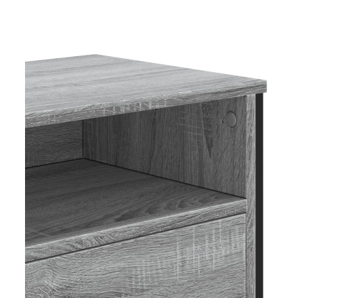 Mueble de TV madera de ingeniería gris sonoma 122x34x41 cm