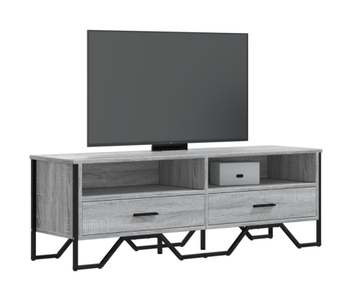 Mueble de TV madera de ingeniería gris sonoma 122x34x41 cm