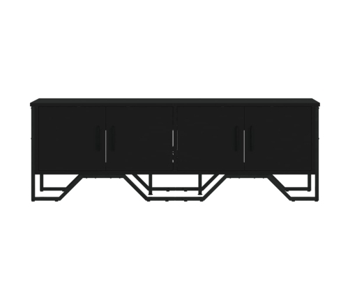 Mueble de TV madera de ingeniería negro 122x34x41 cm