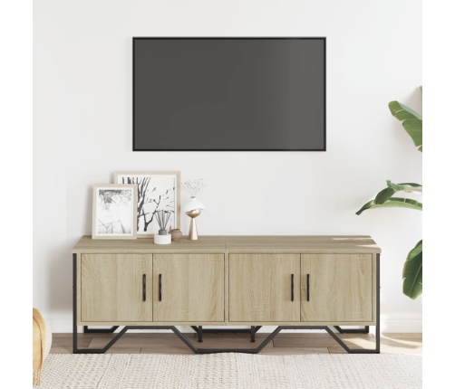 Mueble de TV madera de ingeniería roble Sonoma 122x34x41 cm