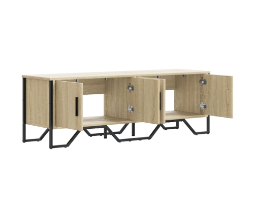 Mueble de TV madera de ingeniería roble Sonoma 122x34x41 cm