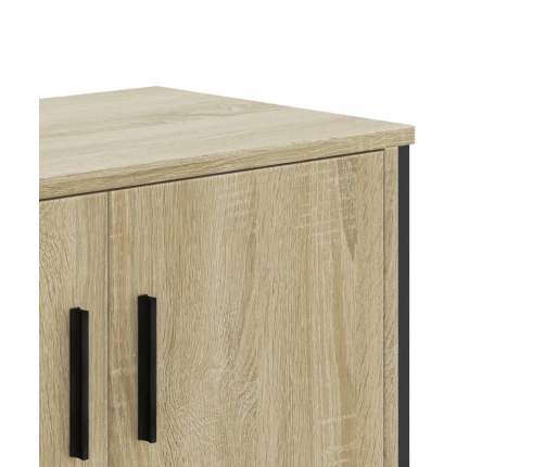 Mueble de TV madera de ingeniería roble Sonoma 122x34x41 cm