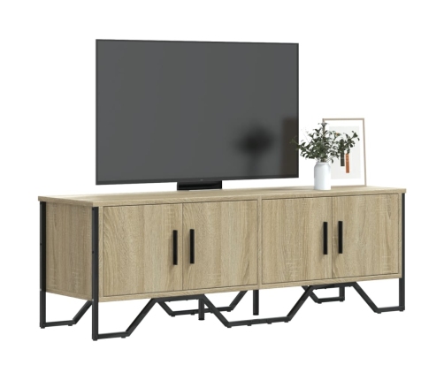 Mueble de TV madera de ingeniería roble Sonoma 122x34x41 cm