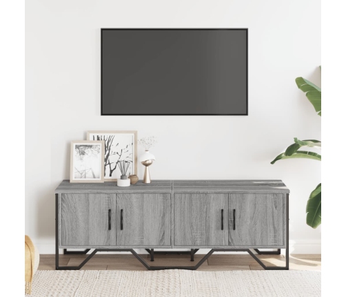 Mueble de TV madera de ingeniería gris sonoma 122x34x41 cm