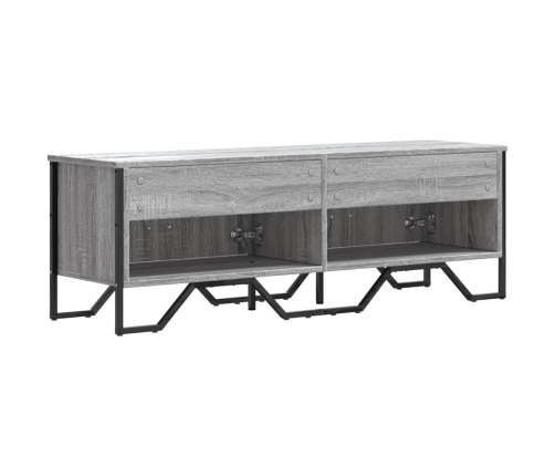 Mueble de TV madera de ingeniería gris sonoma 122x34x41 cm