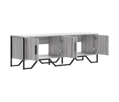 Mueble de TV madera de ingeniería gris sonoma 122x34x41 cm