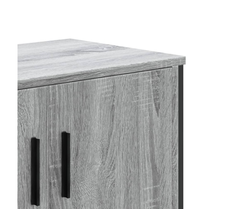 Mueble de TV madera de ingeniería gris sonoma 122x34x41 cm