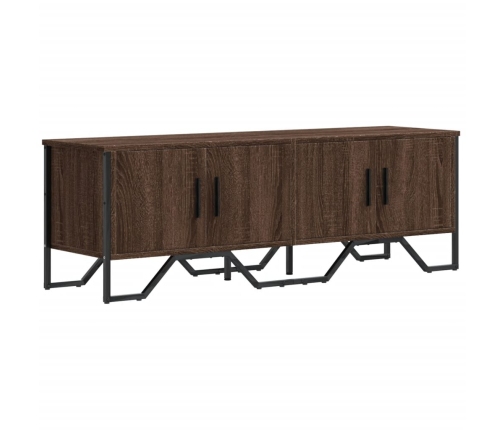 Mueble de TV madera de ingeniería marrón roble 122x34x41 cm