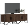 Mueble de TV madera de ingeniería marrón roble 122x34x41 cm