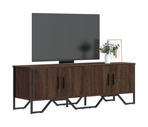 Mueble de TV madera de ingeniería marrón roble 122x34x41 cm