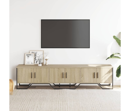 Mueble de TV madera de ingeniería roble Sonoma 180x34x41 cm