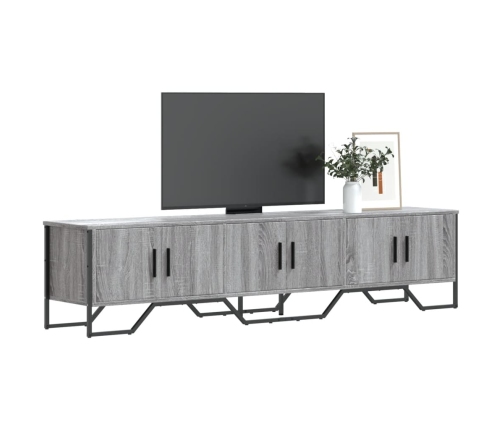 Mueble de TV madera de ingeniería gris Sonoma 180x34x41 cm