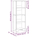 Estantería de madera de ingeniería roble Sonoma 50x31x137,5 cm