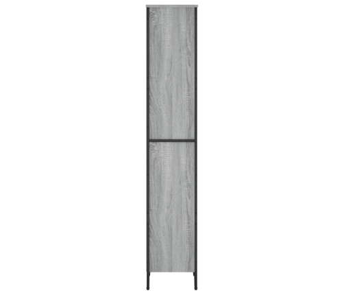 Estantería de madera de ingeniería gris Sonoma 50x31x169 cm