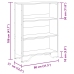 Estantería madera de ingeniería roble Sonoma 80x31x106 cm