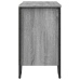 Armario lavabo baño madera ingeniería gris Sonoma 60x35x60 cm