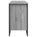 Armario lavabo baño madera ingeniería gris Sonoma 91x35x60 cm