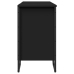 Armario de lavabo de baño madera ingeniería negro 91x35x60 cm