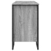 Armario lavabo baño madera ingeniería gris Sonoma 91x35x60 cm