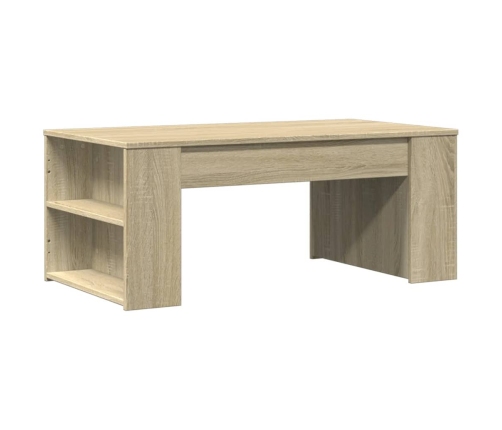 Mesa de centro madera de ingeniería roble Sonoma 102x55x42 cm