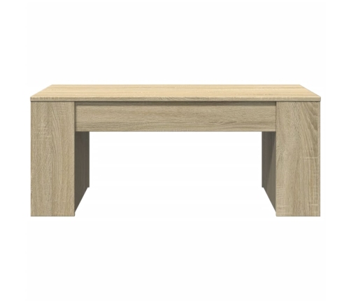 Mesa de centro madera de ingeniería roble Sonoma 102x55x42 cm