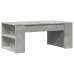 Mesa de centro madera de ingeniería gris hormigón 102x55x42 cm