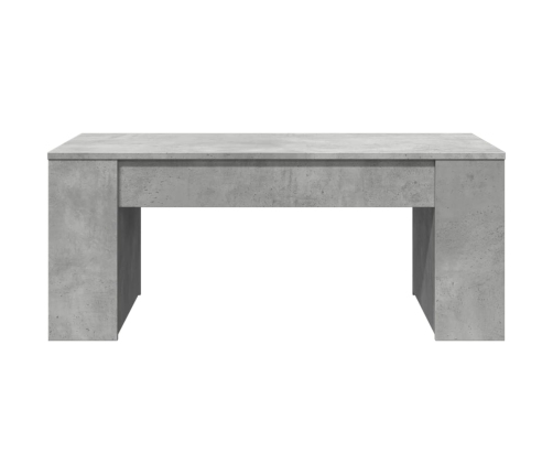 Mesa de centro madera de ingeniería gris hormigón 102x55x42 cm