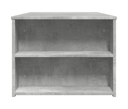 Mesa de centro madera de ingeniería gris hormigón 102x55x42 cm