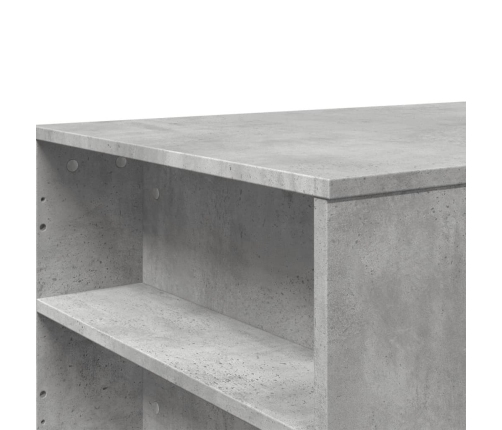 Mesa de centro madera de ingeniería gris hormigón 102x55x42 cm