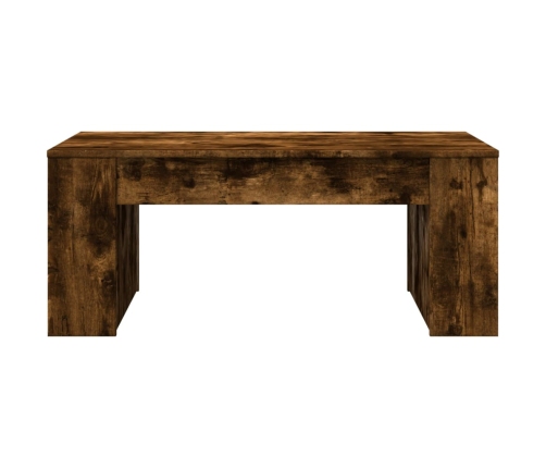 Mesa de centro madera de ingeniería roble ahumado 102x55x42 cm