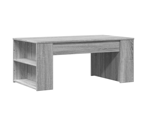 Mesa de centro madera de ingeniería gris Sonoma 102x55x42 cm