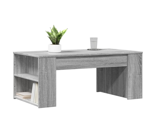 Mesa de centro madera de ingeniería gris Sonoma 102x55x42 cm